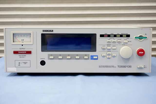 中古　菊水電子　DC耐電圧/絶縁抵抗試験器　TOS9213S　 (管理番号：UKK-12117)