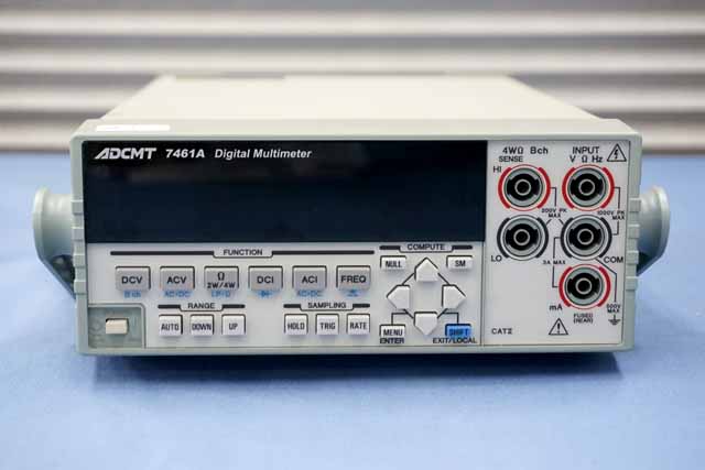 精密測定に！ ADCMT 7461A 6.5桁 デジタルマルチメーター良品 7461A/7461P/7451A｜電子計測器のエーディーシー