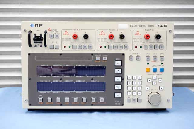 中古 エヌエフ回路設計ブロック 電圧三相保護リレー試験器 RX4718