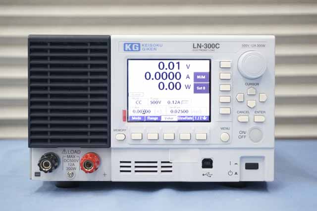 中古　計測技術研究所　直流電子負荷装置　LN-300C (RC-02A付)　(管理番号：UKK-12703)