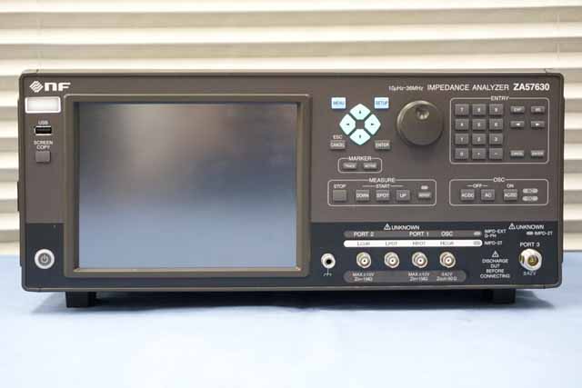 中古　エヌエフ回路設計ブロック　インピーダンスアナライザ　ZA57630　(管理番号：UKK-12784)