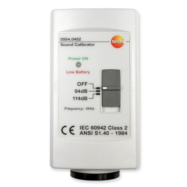 testo 騒音計外部校正器 [0554 0452]