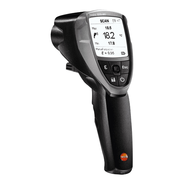 testo 気体温湿度センサ付 赤外放射温度計 testo 835-H1 [0560 8356]