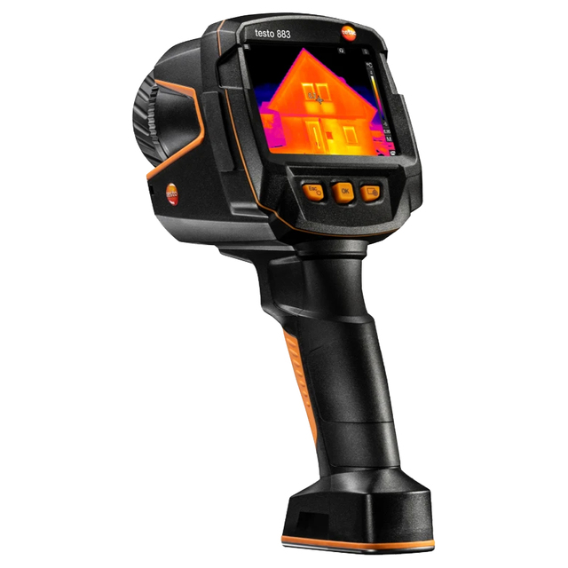 testo 赤外線サーモグラフィ 広角レンズ 42° 320 x 240ピクセル 手動フォーカス アプリ対応 testo 883-2 [0560 8838]
