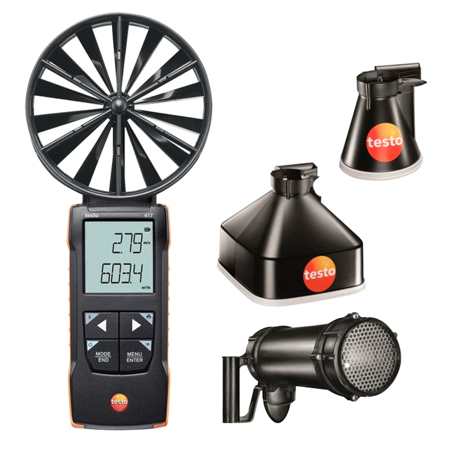 testo ベーン式風速計 ファンネルセット2 testo 417 [0563 2417]