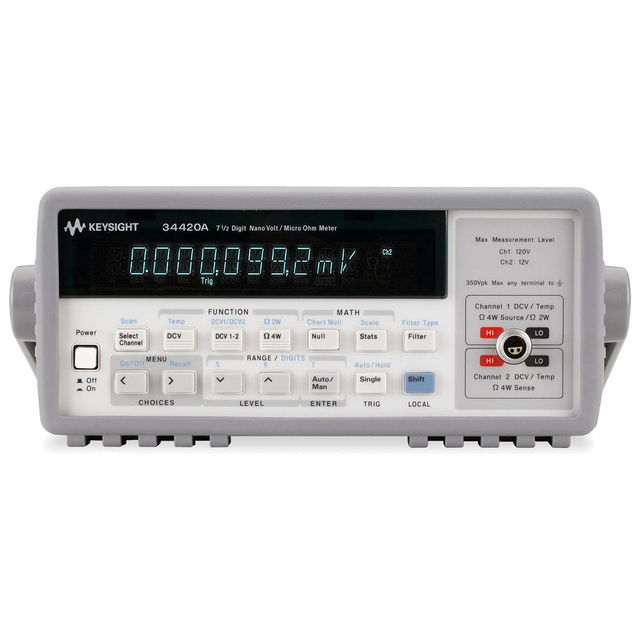 【お問合せ商品】Keysight  ナノボルト／マイクロ・オーム・メータ、7.5桁 34420A