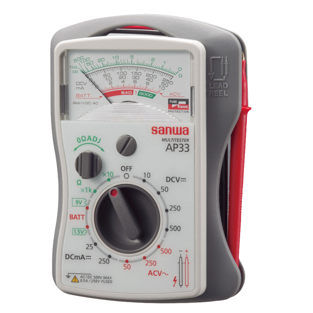 【メーカー在庫限り】三和電気計器 アナログテスタ AP33