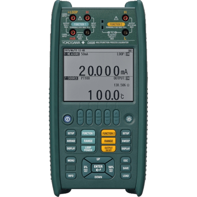 横河計測 CA500シリーズ マルチファンクションプロセスキャリブレータ 標準モデル CA500