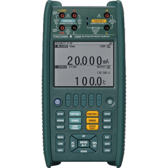 横河計測 CA500シリーズ マルチファンクションプロセスキャリブレータ 上位モデル CA550