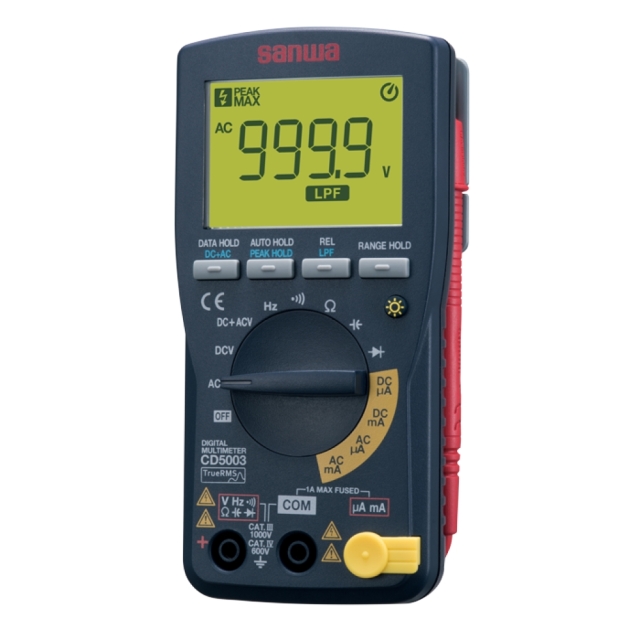 sanwaマルチメーターCD5003斜めからの製品画像