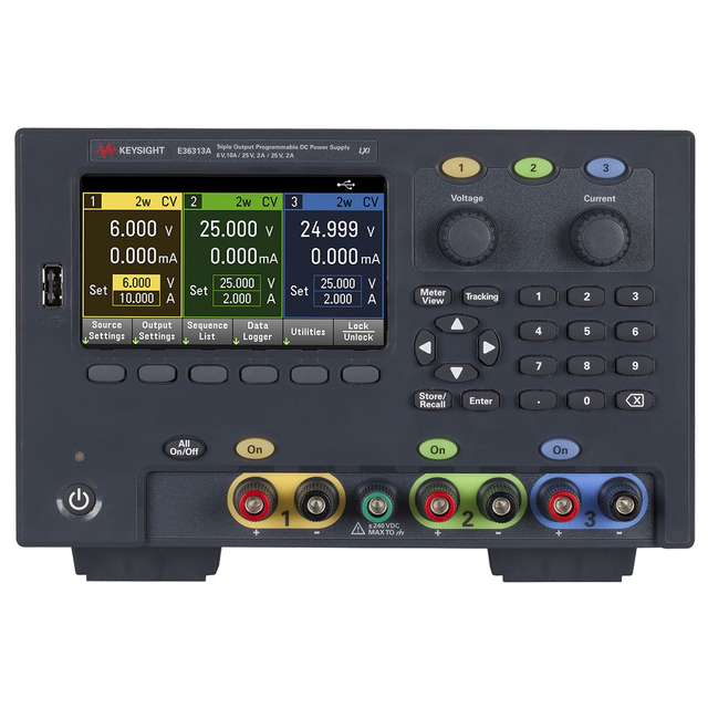 【お問合せ商品】Keysight  160 Wトリプル出力電源（6 V/10 A、25 V/2 A、25 V/2 A） E36313A
