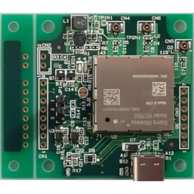 ラインアイ LTE-CAT4無線モジュールRC7630組込み評価ボード EB-RC7630