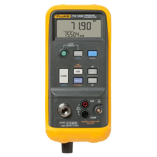 【お問合せ商品】Fluke 電動ポンプ内蔵圧力校正器 FLUKE-719 100G/APAC