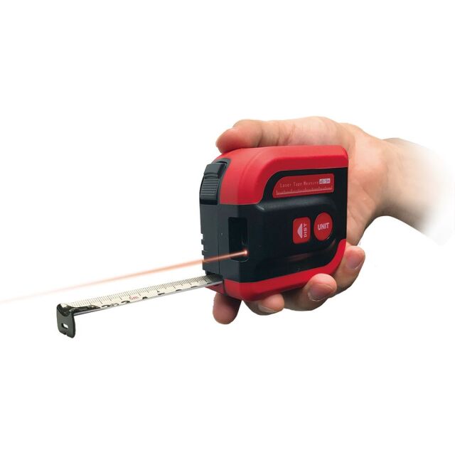 【お問合せ商品】GOODMAN 業務用レーザー距離計付き巻尺40ｍ GM5