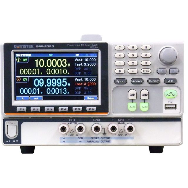 TEXIO GW INSTEK 電子負荷機能付き高分解能多出力電源 GPP-3323G