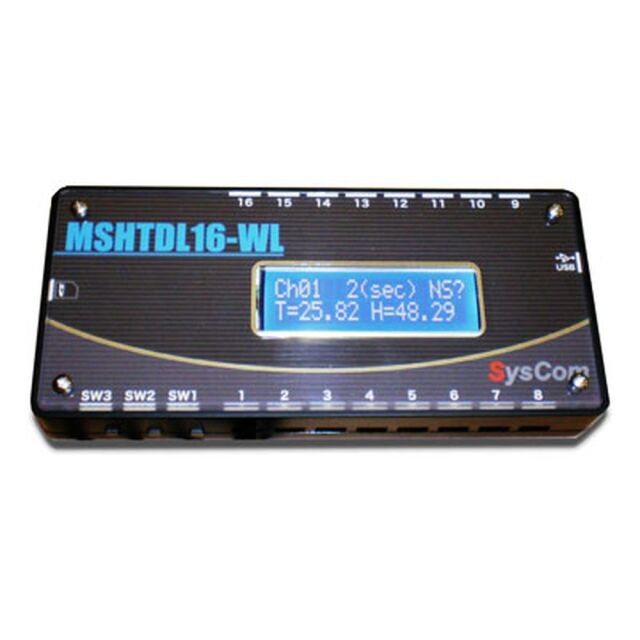 【レンタル】ワイマチック マルチ温湿度ロガーMSHTDL16-WL