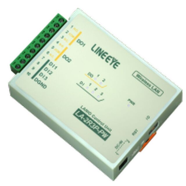 ラインアイ 無線LAN接続型デジタルIOユニット (1c接点2出力3入力) LA-2R3P-PW