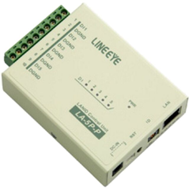 ラインアイ LAN 接続型デジタルIO ユニット LA-5P-P