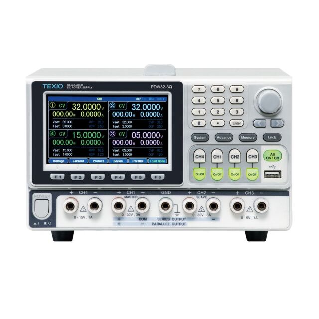 TEXIO 電子負荷機能付き 高分解能多出力直流電源 PDWシリーズ