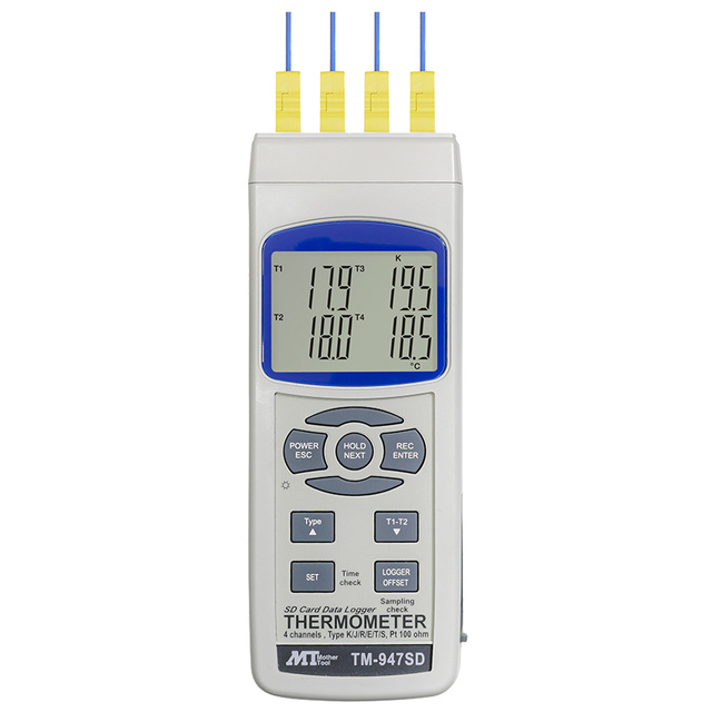 【お問合せ商品】マザーツール データロガー4チャンネル温度計 TM-947SD
