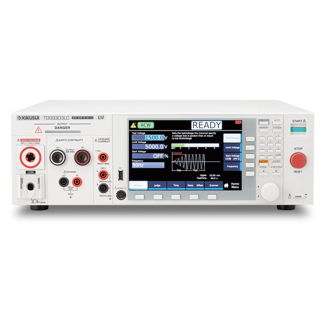 【お問合せ商品】菊水電子工業 AC/DC耐電圧・絶縁抵抗・アース導通・漏洩電流試験器 TOS9303LC