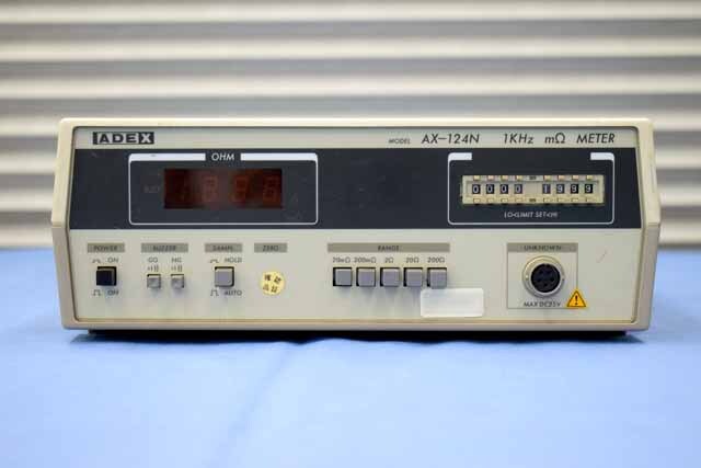 中古　アデックスエール　ミリオームメータ　AX-124N　(管理番号：UKK-01050）