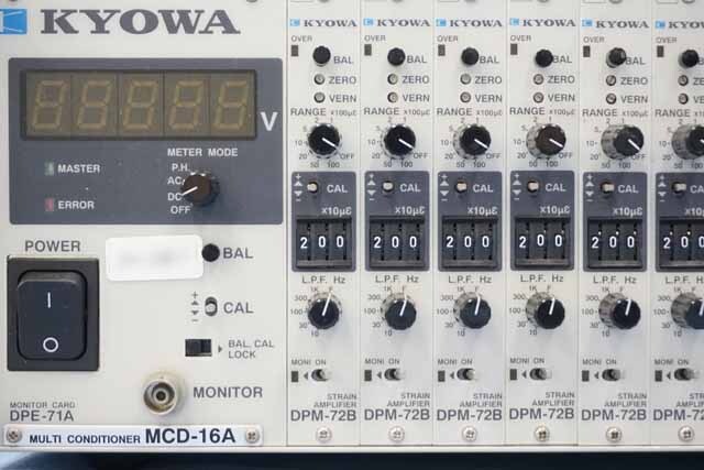 中古 共和電業 動ひずみ測定器 MCD-16A / DPM-71B(16台) (管理番号