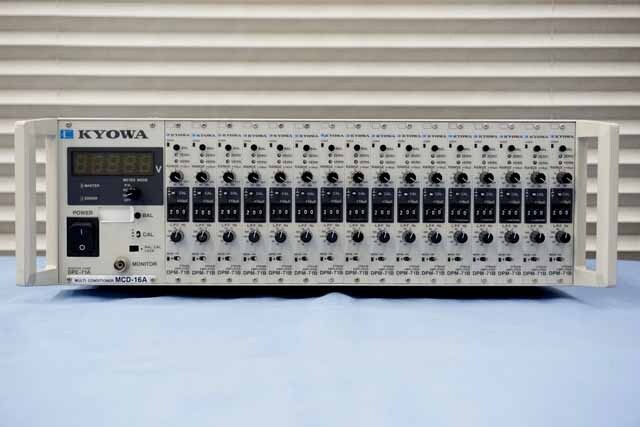 中古　共和電業　動ひずみ測定器　MCD-16A / DPM-71B(16台)　(管理番号：UKK-09812)