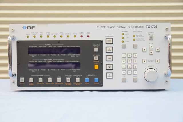 【 値下げしました 】　中古　エヌエフ回路設計ブロック　三相信号発生器　TG1703　(管理番号：UKK-10553)