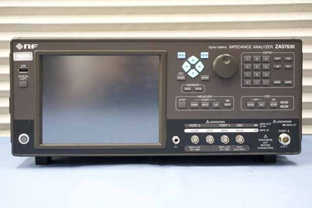 中古　エヌエフ回路設計ブロック　インピーダンスアナライザ　ZA57630　(管理番号：UKK-12784)
