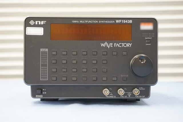 中古　エヌエフ回路設計ブロック　ファンクションジェネレータ　WF1943B　(管理番号：UKK-12808
