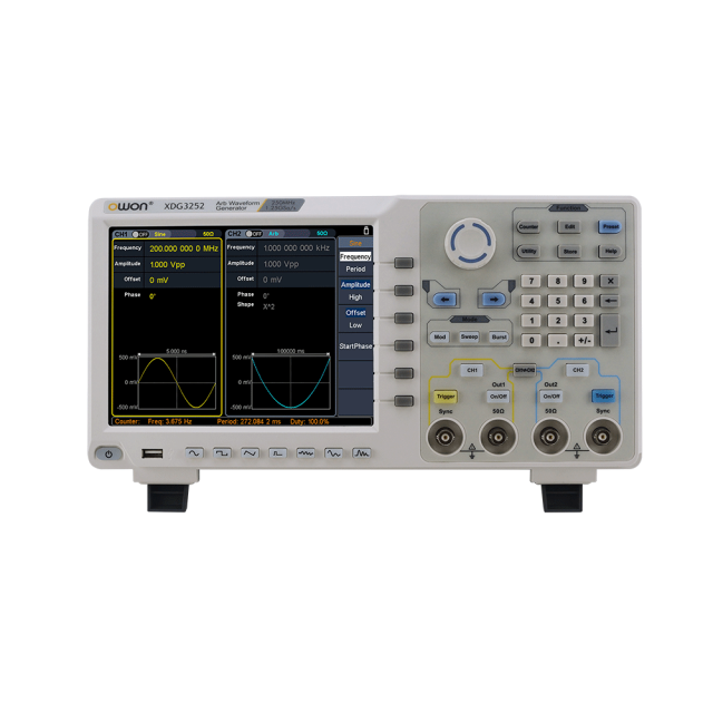 owon XDG3000シリーズ 2チャンネル 任意波形ファンクション・ジェネレータ XDG3082