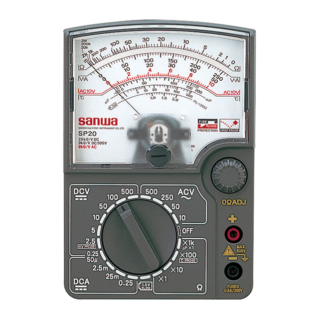 三和電気計器 アナログテスタ ハードケース付 SP20/C