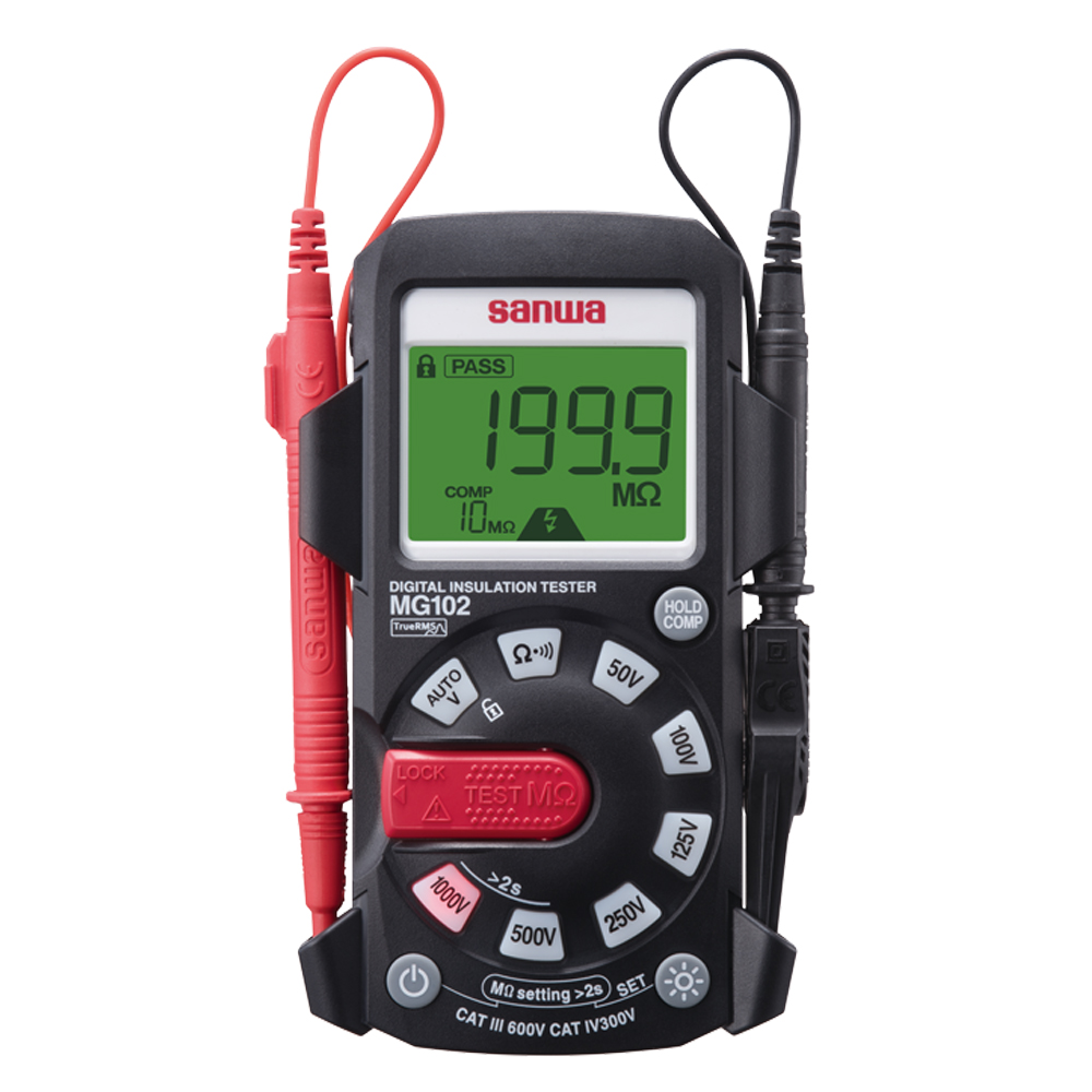 三和電気計器 デジタル絶縁抵抗計 MG102 計測器ランド
