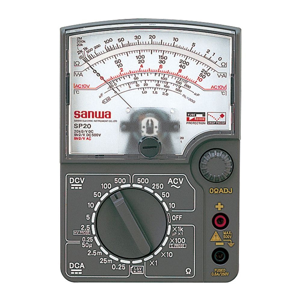 三和電気計器 アナログテスタ ハードケース付 SP20/C
