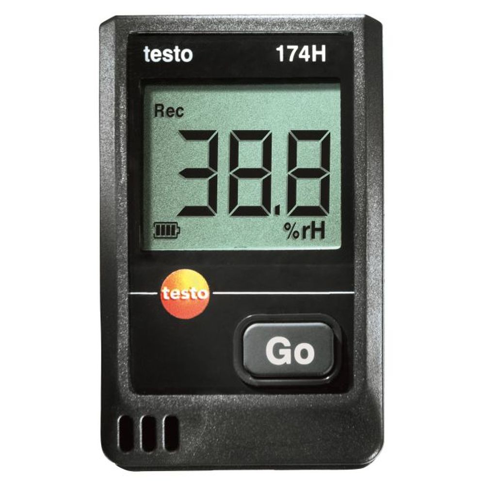 testo ミニ温湿度データロガー 2ch testo 174H [0572 6560] 計測器ランド