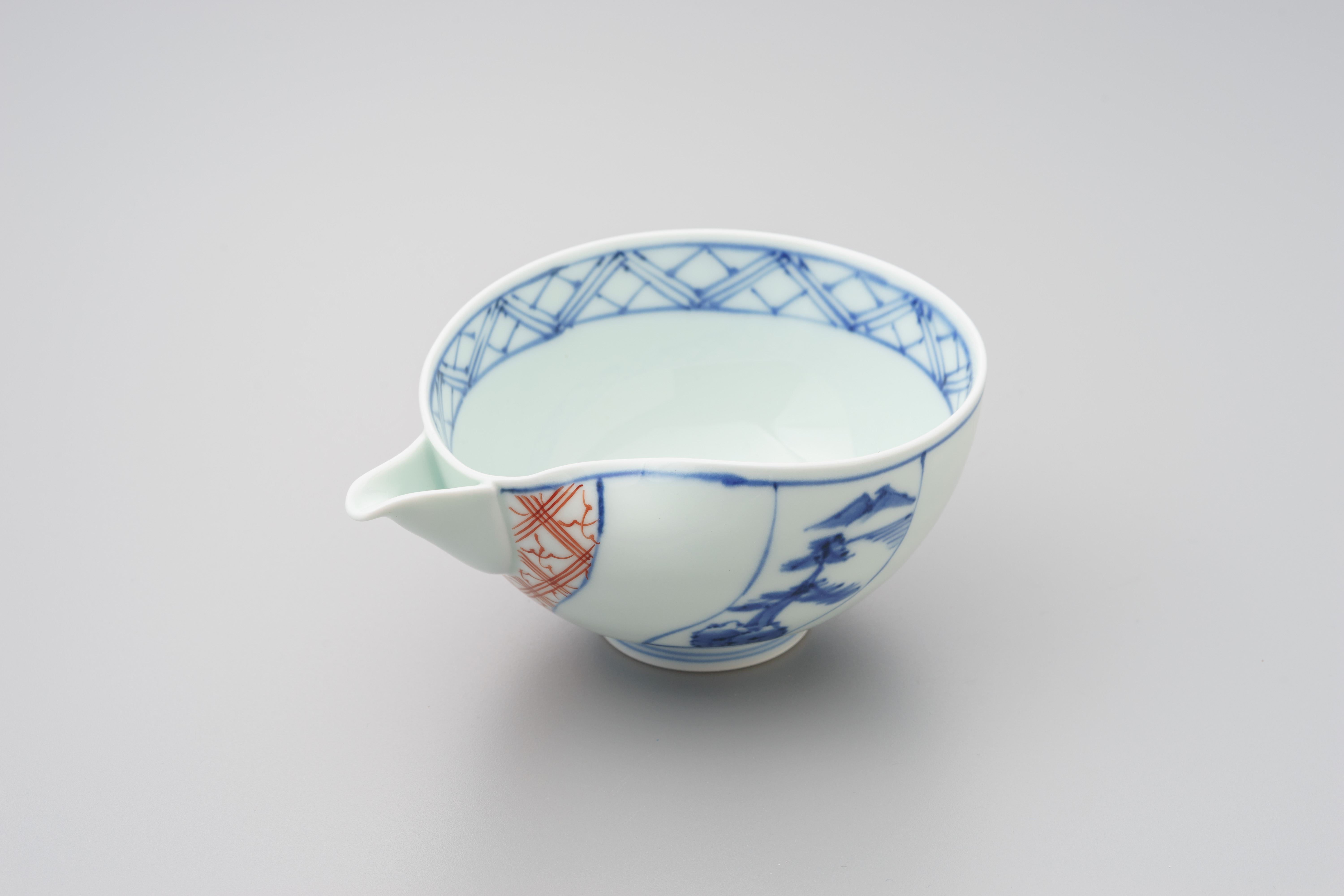 染錦捻祥瑞片口大