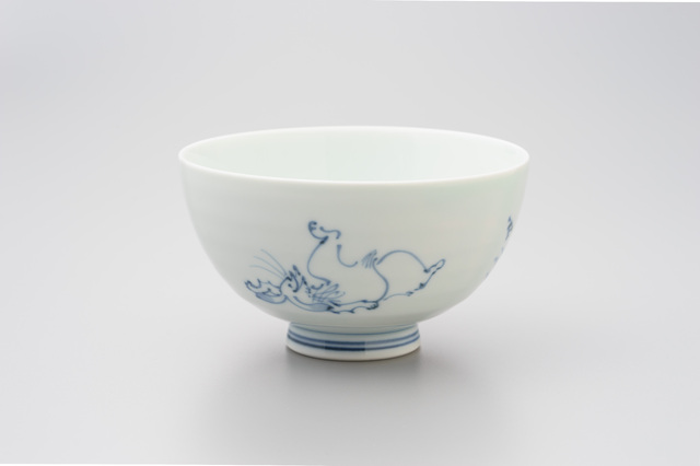 染付高山寺段入茶付（大）