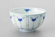 染錦草花紋4.7寸段入丼