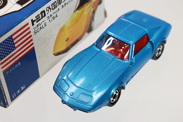 トミカ 青箱 シボレー コルベット スティングレイ【小田急特注】日本製 ミニカーショップ ケンボックス トミカ 青箱☆F21-1-2☆シボレー