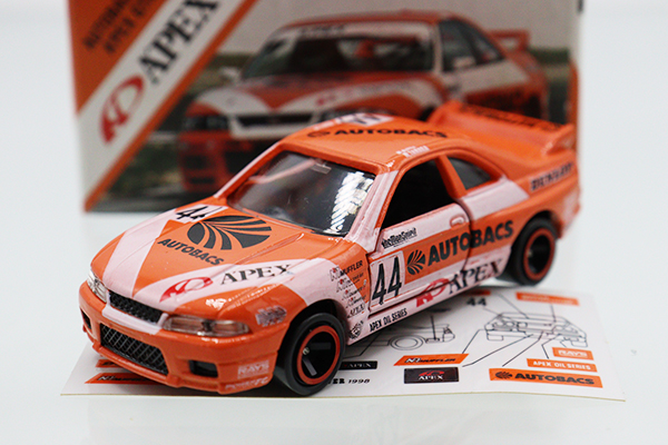 ミニカーショップ ケンボックス トミカ特注(日本製)★★日産スカイライン GT-R R33 (AUTOBACS A'PEX GTR) #44 ...