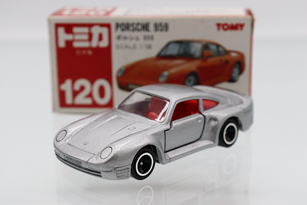 トミカ　赤箱　No.120 ポルシェ　959 銀色　1988年　日本製　希少 トミカ 赤箱 No.120 ポルシェ 959 銀色 1988年 日本製 希少