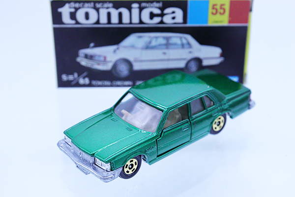 日本製　トミカ　トヨタ　クラウン　2800 ロイヤルサルーン　55 緑　黒箱 ミニカーショップ ケンボックス トミカ 黒箱☆55☆トヨタクラウン 2800
