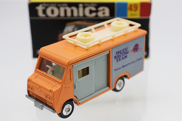 tomica いすずエルフハイルーフ　ミニカー ミニカーショップ ケンボックス トミカ 黒箱☆49☆いすゞエルフ