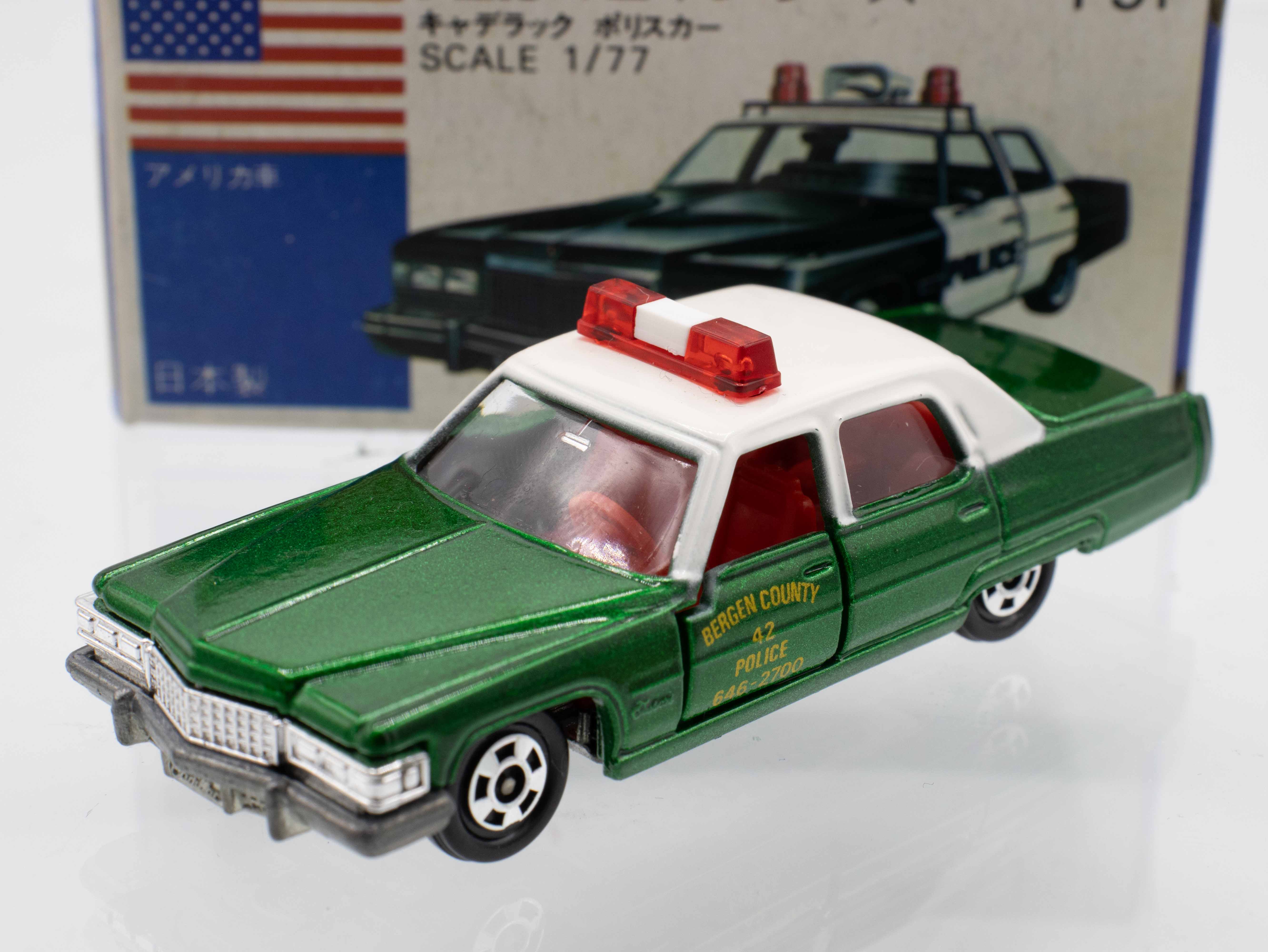 青箱51キャデラックポリスカ－(ポリスカ－フェア用特別限定車C) ミニカーショップ ケンボックス トミカ 青箱☆F51☆キャデラック