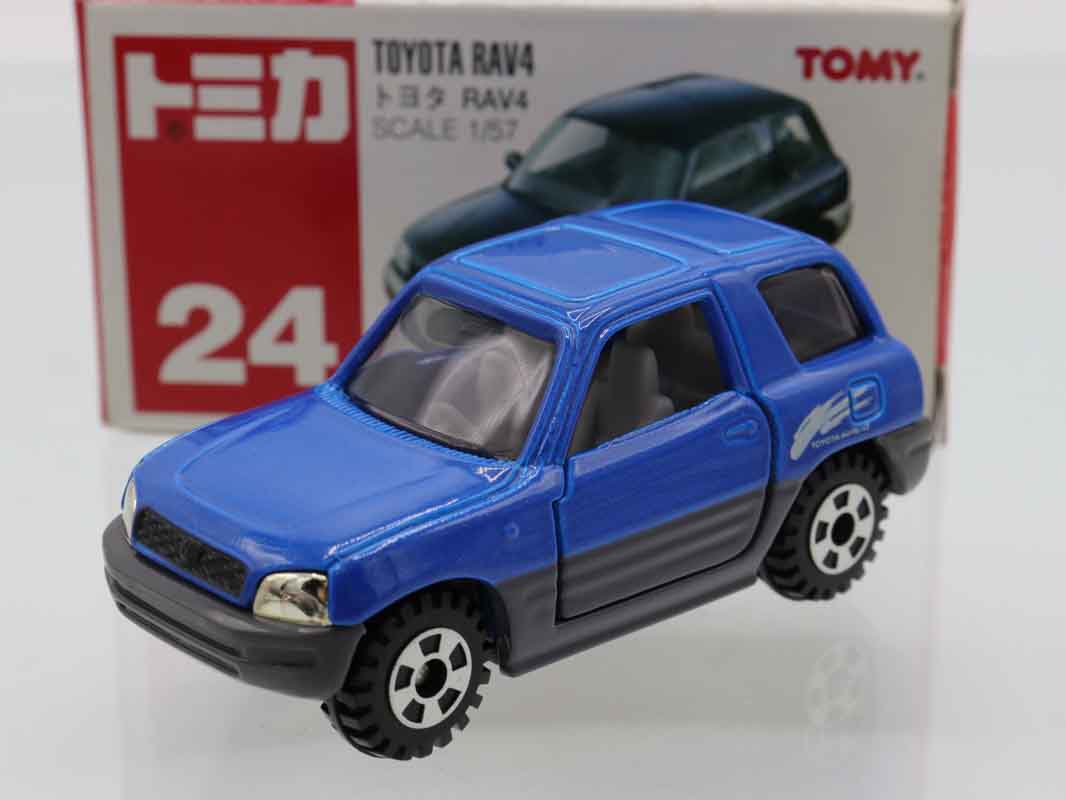 ミニカーショップ ケンボックス トミカ 赤箱☆24☆トヨタRAV4(青