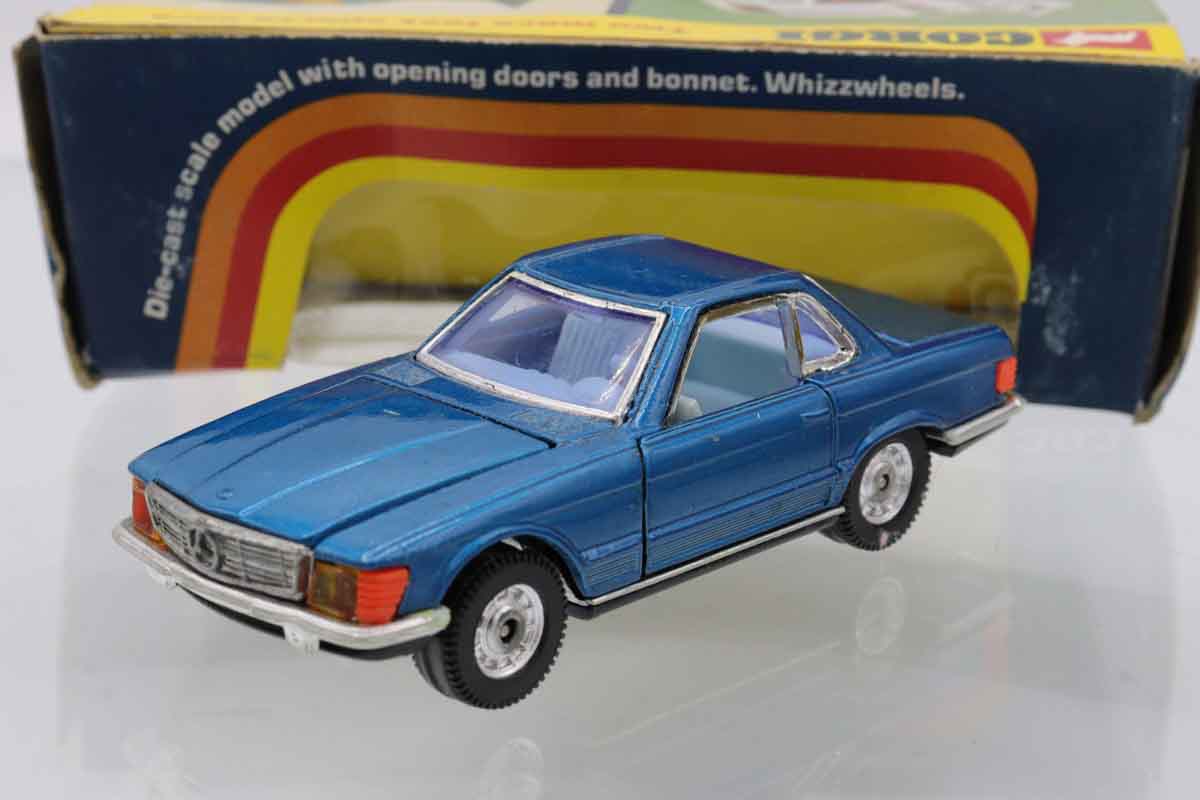 ミニカーショップ ケンボックス CORGI☆393☆メルセデスベンツ350SL(青