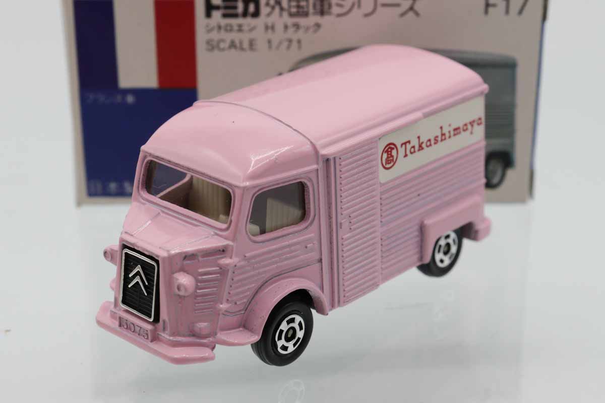 トミカ シトロエン H トラック ピンク ミニカーショップ ケンボックス トミカ 青箱☆F17☆シトロエンH