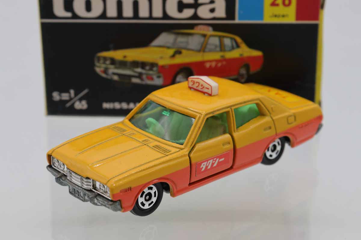 ニッサン セドリック タクシー 日本製 黒箱 トミカ 28 希少色 ミニカーショップ ケンボックス トミカ 黒箱☆28☆日産セドリック