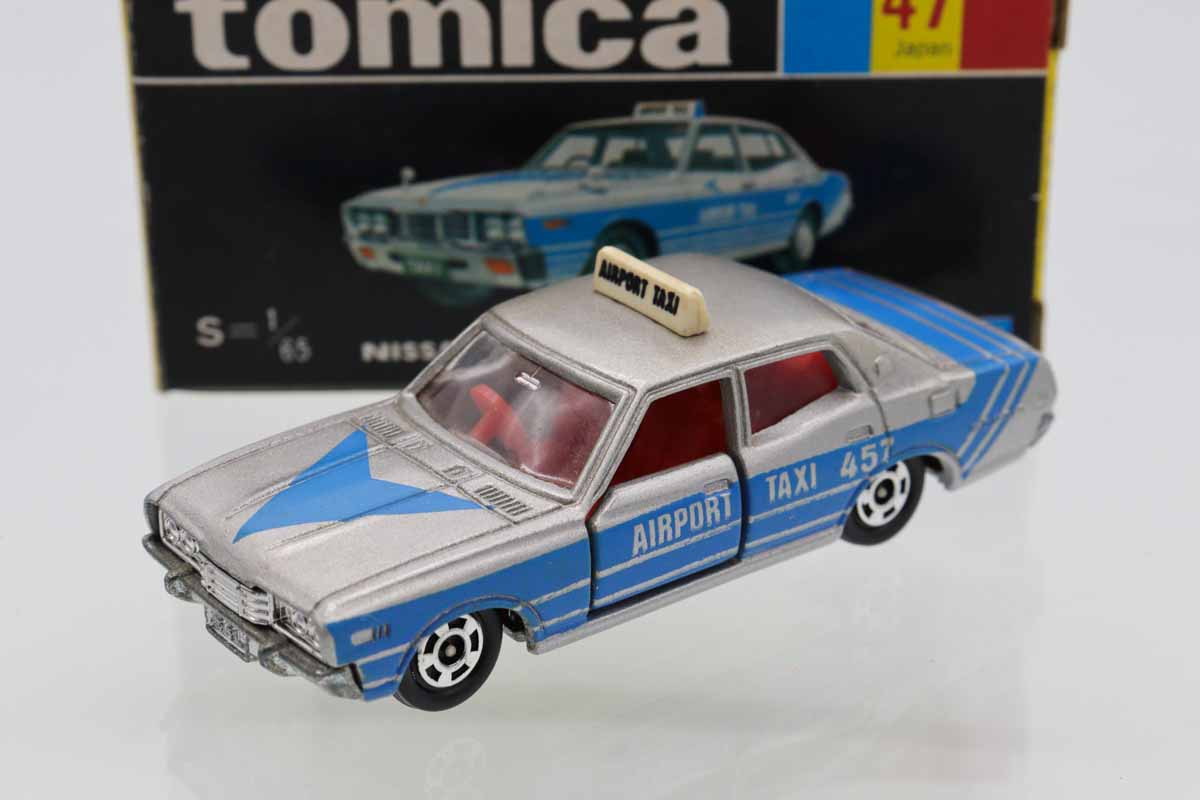 トミカ黒箱47セドリック空港タクシー日本製 ミニカーショップ ケンボックス トミカ 黒箱☆47☆日産